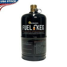 Refillable Propane Tank 1 lb Eco-Friendly Camping Grilling Alternative Fuel Keg