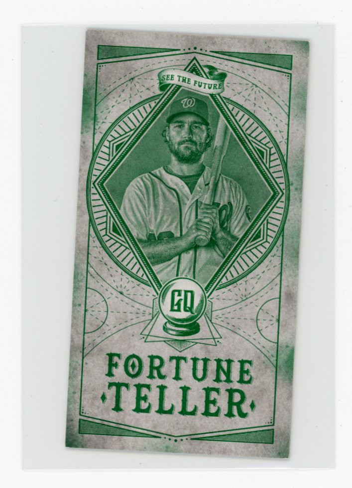2018 Topps Gypsy Queen #FTM-9 Daniel Murphy Fortune Tellers Minis Green #/99