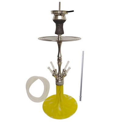 ARYF PRO Yellow White Edelstahl Shisha Komplettset NEU