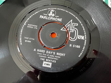 The Beatles A Hard Days Night 1976 UK 7" 1N /1N Matrix Parlophone EMI