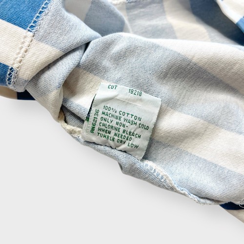 Vtg 90s Guess Jeans USA Vertical Striped Tee Shirt, RARE, Embroidered Logo 2XL - 第 7/7 張圖片