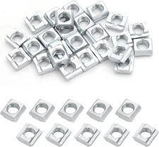 25Pcs M6 Slide in T Nut 2020 Aluminum Extrusion T Nuts, M6 Sliding T Nuts Tee Sl