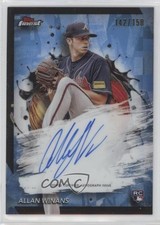 2024 Topps Finest Sky Blue Refractor 142/150 Allan Winans #FA-AW Auto 1d2e