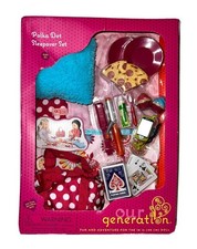 Battat OUR GENERATION for 18" Doll POLKA DOT SLEEPOVER SET New NRFB
