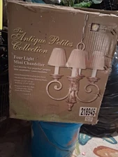 NEW! Antique Petites Collection! Four Light Mini Chandelier!