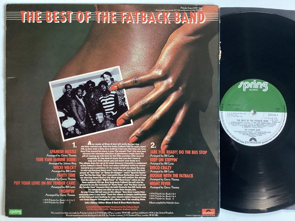 THE BEST OF THE FATBACK BAND COMPILATION VINYL LP BUS STOP YUM YUM SOUL FUNK ( E - Image 2 of 4