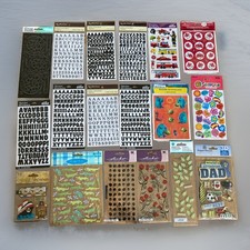 Lot Of 18 NOS Vintage Pkgs Of Stickers Asst Brands  Themes 3