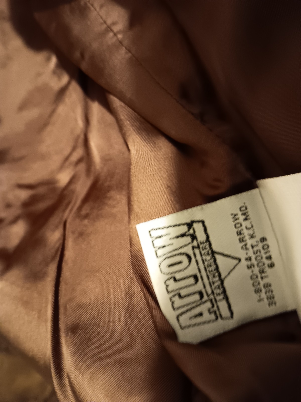 Robert Talbott Leather Jacket Large Moto Distress… - image 12