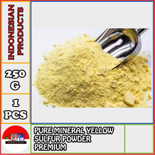 PURE MINERAL YELLOW SULFUR POWDER PREMIUM 250 G FREE SHIPPING US FREE TAX