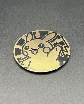 Pikachu Waving With Lightning Bolts Gold JUMBO Coin - Pokemon TCG Checklane