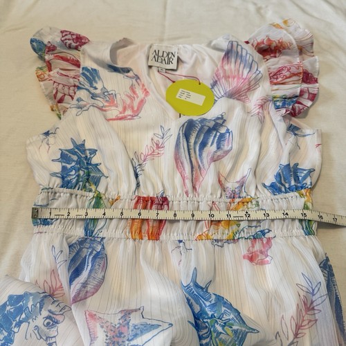 Neu ALDEN ADAIR XL Willow Midikleid Muscheln Tropical Urlaub Strand Rüschen - Bild 5 von 8