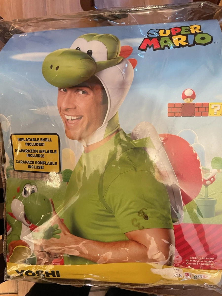 DISGUISE DIS85170C Super Mario Yoshi Kostuum Deluxe Nintendo, Heren, Cartoon, Groen, X-Large