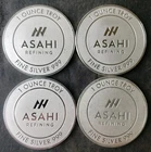 Lot of Four Asahi 1oz Silver Rounds