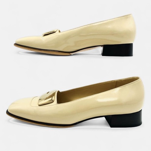 GUCCI Pumps Heel G logo Leather Light beige EU36.5/US6.5 82646c - Picture 17 of 24