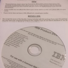 IBM Windows Server 2012 R2 ROK IBM Server Recovery Media DVD Product Key
