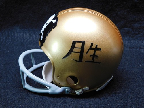 1962 Navy Midshipmen Jolly Roger RK 2 Bar Throwback Mini Helmet Roger Staubach - Picture 3 of 6