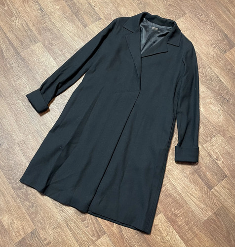Jaeger, Vintage Kleid | Vintage Jaeger Schwarz Wolle Hemdblusenkleid Gr. 10/12 Designer Retro