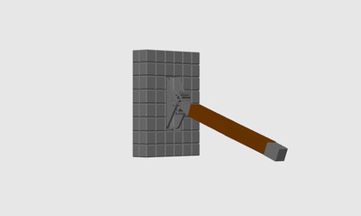 3D Printed Pixel Lever Light Switch Cover for Standard Toggle Wall Plates
