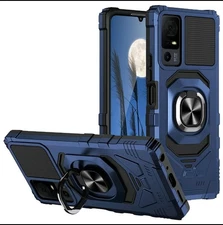 For Lively Jitterbug Smart4 Case Ring Magnetic Support Stand +Tempered Glass