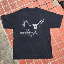 New Deftones Diamond Eyes Owl Rare Style Cotton Black Unisex T-shirt Size S-5xl