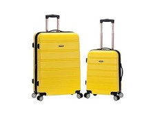 Rockland Melbourne Hardside Expandable Spinner Wheel Luggage, 2-Piece Set 20/28