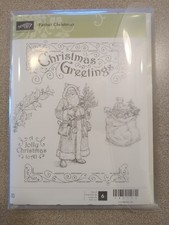 Stampin' Up Father Christmas Stamps Set 142125 Total 6 Stamps NEW