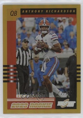 2023 Score 2003 Throwback Rookie Gold Zone 27/50 Anthony Richardson #4 RC v9t
