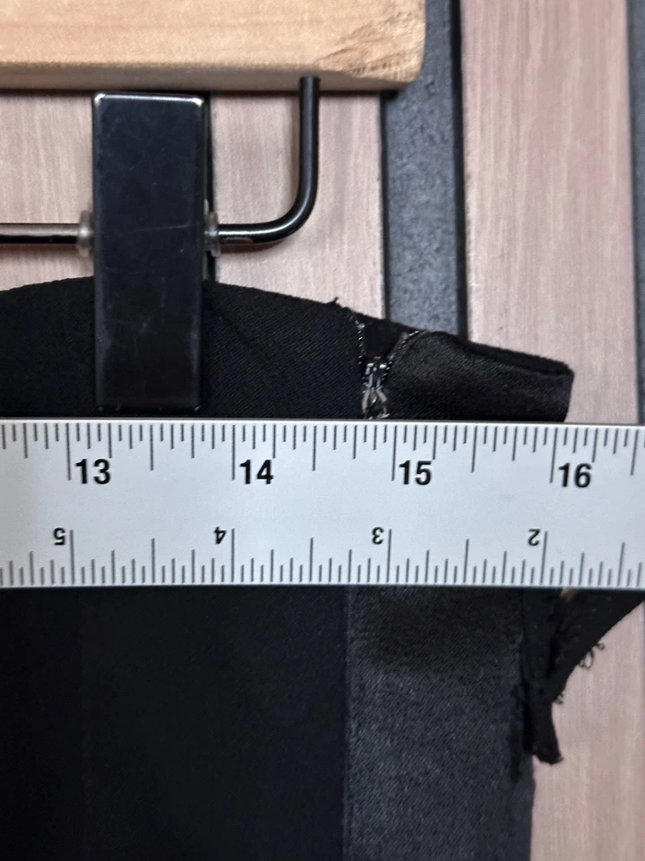 Pantalones Balenciaga Paris 42/US L Mujer Negro Cuero Borde Cremallera Lateral Pantalones Foto 3 de 4