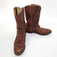 Justin USA L3163 Marbled Brown Deerlite Leather Cowboy Roper Women's size 6.5 B