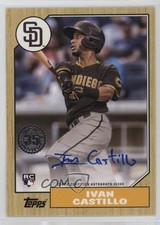 2022 Topps Update 1987 Topps Baseball Ivan Castillo #87BA-IC Auto 13lw