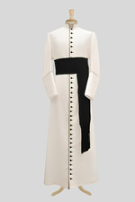 Sacred White Clergy Cassock Inspired by the Holy Father  s