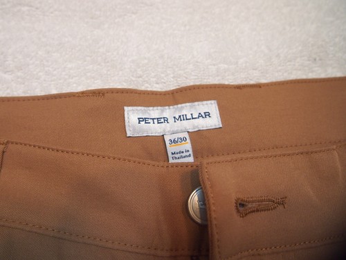Peter Millar Performance Fabric EB66 5 Pocket Pant NWT $160 36 x 30 British Tan - Picture 8 of 13