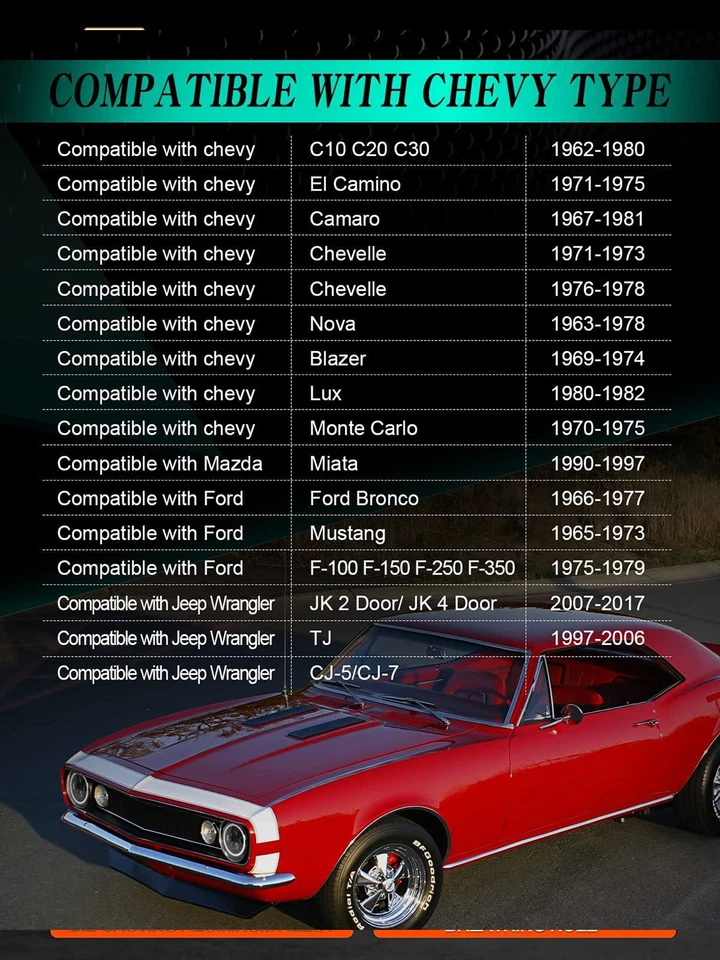 Faros LED de 7 pulgadas con par de luces de giro DRL para Ford Mustang 1965-1973 Foto 4 de 4