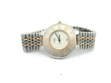 Vintage Unisex Must de Cartier 21 Two Tone Watch Bullet Bracelet Ref. 126000P