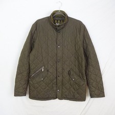Barbour Giacca Uomo Marrone Medio Chelsea Sportquilt Cappotto Trapuntato