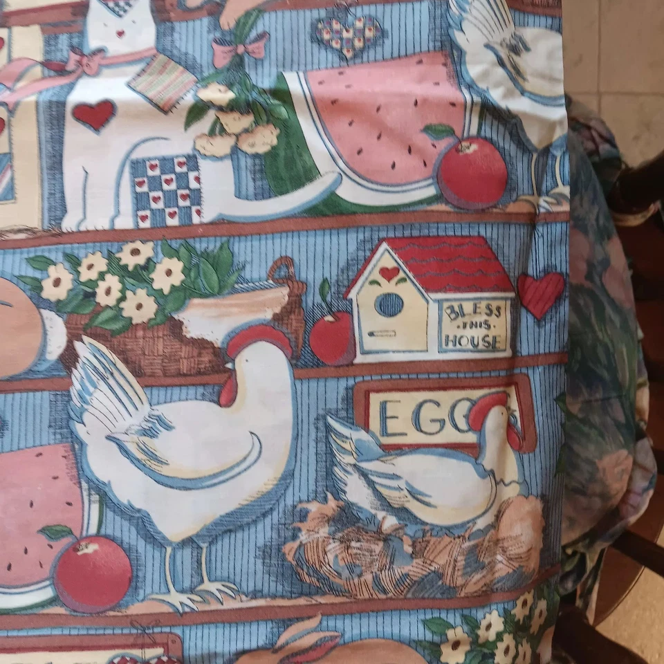 Vintage 1993 Susan Winget Fabric Traditions Country Shelf Cotton Fabric 45” 1YD - Image 4 of 4