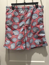 Vineyard Vines Clam Sea Shells Printed Chappy Trunks Swim Shorts Size L 16/18