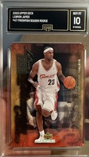 2003 Upper Deck Rookie Lebron James Freshman Season Collectibles Gem Mint 10 #47
