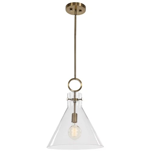 Uttermost 21548 Imbuto Funnel Glass 1 Light Pendant - Picture 3 of 6