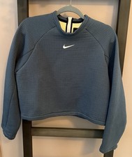 Nike Women  s PolkaDot Double Lined Crop Sweatshirt-Teal Lime-Med-PTP21  Length19  