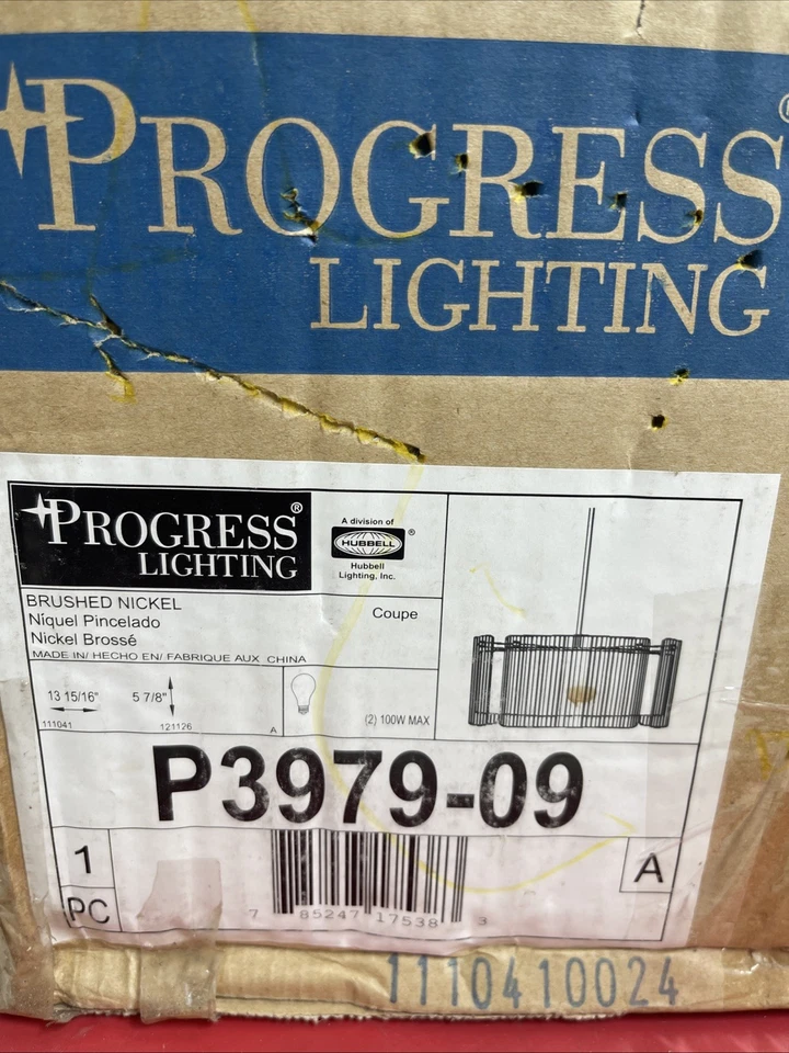 Colgante de tambor de dos luces Progress Lighting cupé Foto 2 de 4