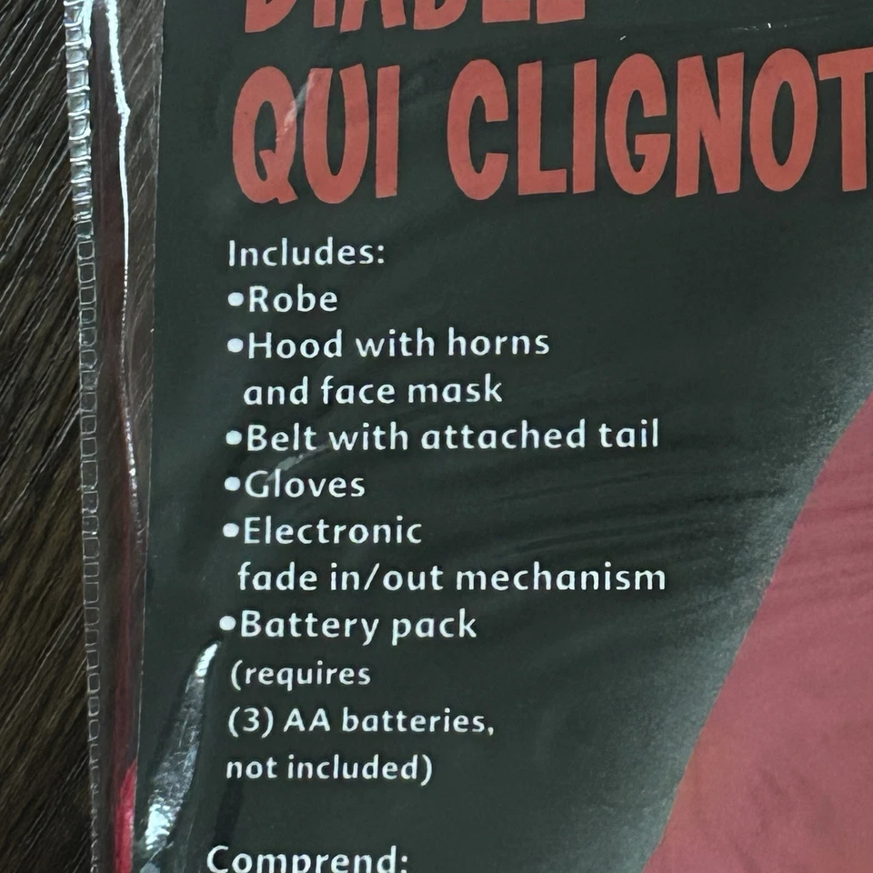 Disfraz de Halloween Diablo Infantil Desvanecerse In/Out Iluminar Ojos Capa Roja Pequeña 4/6 Foto 4 de 4