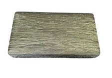 Vintage Mele Style Velvet Ring Jewelry Box Case Mirror Textured Gold Fabric MCM