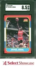 1986 FLEER #57 MICHAEL JORDAN RC BULLS HOF SGC 8.5