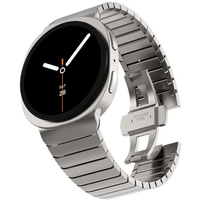 Stainless Steel Strap For Samsung Glaxy Watch 8 40mm 44mm Butterfly Clasps Band