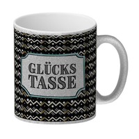 Glitzer-Glitzer-Kaffeebecher Mit GlüCkstasse Motiv