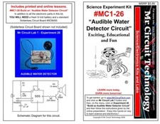 MC1-26  ** Mr Circuit Science ** Experiment Kit - AUDIBLE WATER DETECTOR