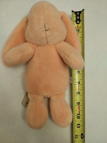 Juguete de peluche suave con orejas Maileg Lop conejito conejo melocotón nuevo con etiquetas - Imagen 7 de 8