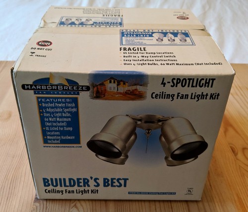 Harbor Breeze Builder S Best 4 Spotlight Ceiling Fan Light Kit