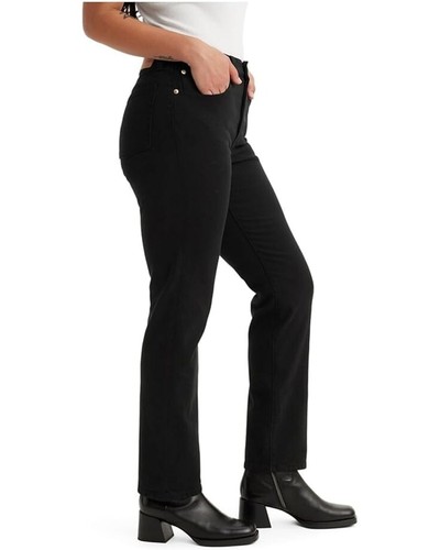 Levi's 501 Jeans Women's 26x30 Black Denim Cotton High-Rise Straight-Leg ASM29 - Bild 3 von 12